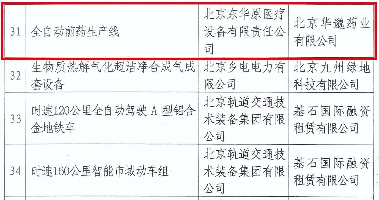 中關(guān)村首臺(tái)（套）重大技術(shù)裝備試驗(yàn)、示范項(xiàng)目